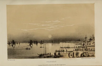 Shanghae, akwarela Roberta Elwesa (1819-1878), bogatego młodego brytyjskiego dżentelmena z Norfolk